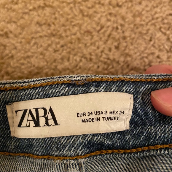 ZARA The 80s skinny jeans distressed medium wash - Picture 4 of 4